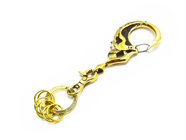 galcia/ガルシア】「Big Skull Brass Key Holder/ビッグスカルブラス