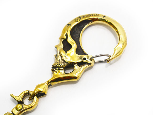 galcia/ガルシア】「Big Skull Brass Key Holder/ビッグスカルブラス