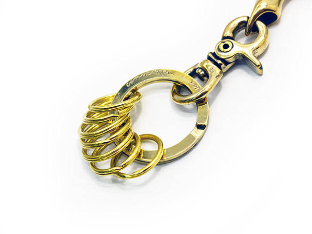 galcia/ガルシア】「Big Skull Brass Key Holder/ビッグスカルブラス