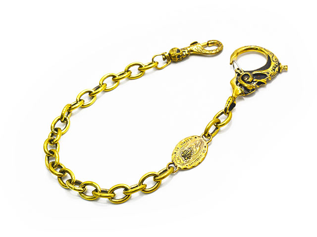 galcia/ガルシア】「Mexican Skull Brass Wallet Chain/メキシカン