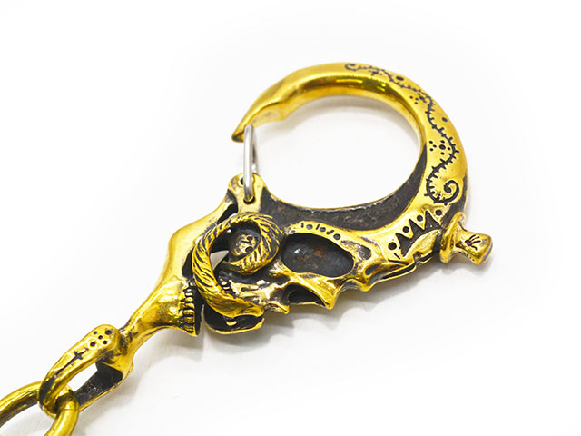 galcia/ガルシア】「Mexican Skull Brass Wallet Chain/メキシカン