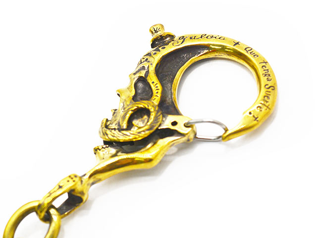 galcia/ガルシア】「Mexican Skull Brass Wallet Chain/メキシカン