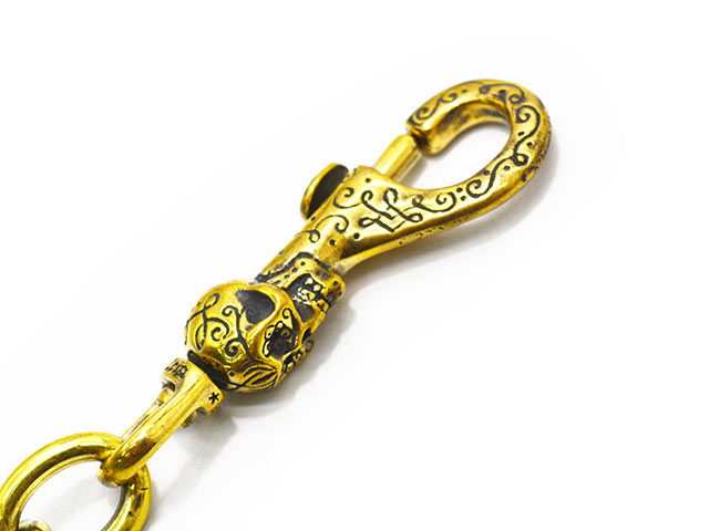 galcia/ガルシア】「Mexican Skull Brass Wallet Chain/メキシカン