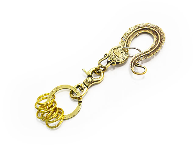 galcia/ガルシア】「Aguila Mexicana Feather Brass Key Holder/アギラ