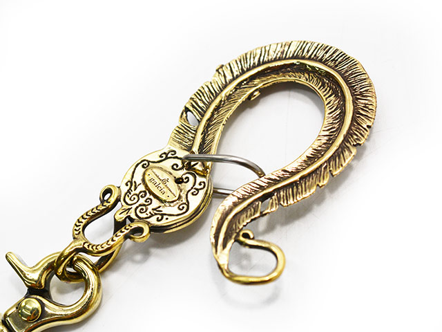 galcia/ガルシア】「Aguila Mexicana Feather Brass Key Holder/アギラ