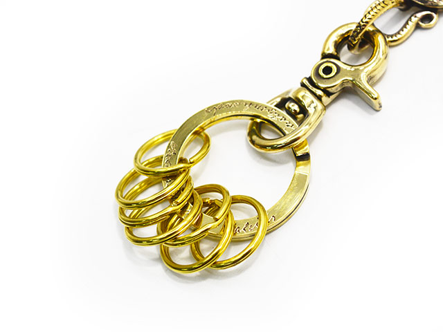 galcia/ガルシア】「Aguila Mexicana Feather Brass Key Holder/アギラ