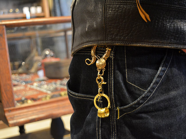 galcia/ガルシア】「Aguila Mexicana Feather Brass Key Holder/アギラ