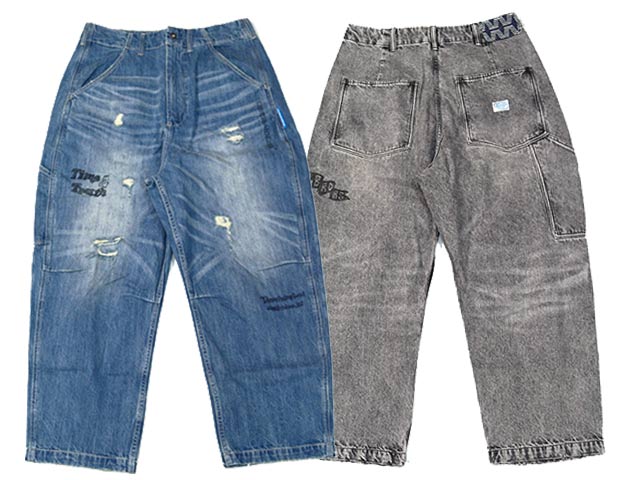 5*r様 LIBERAIDERS DENIM SARROUEL PANTS BL 全2色【Liberaiders/リべレイダース】2026SS「DAMAGED DENIM SARROUEL