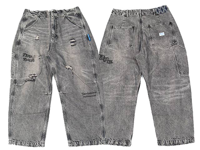 全2色【Liberaiders/リべレイダース】2026SS「DAMAGED DENIM SARROUEL