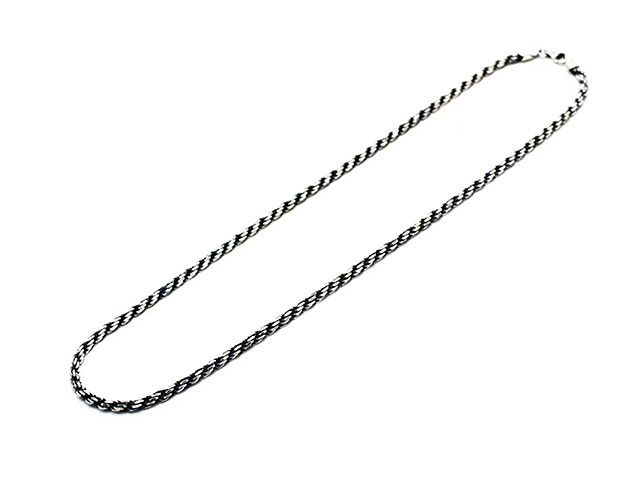 galcia ガルシアSilver925ロープチェーン45cmネックレス galcia/ガルシア】「Rope Necklace Chain/ロープネックレスチェーン