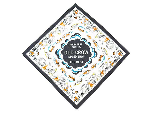50% OFF)【OLD CROW/オールドクロウ】「Speed Shop Bandana/スピード