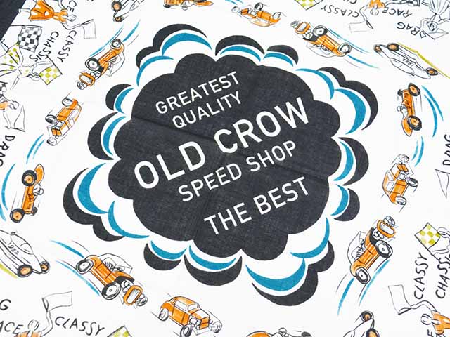50% OFF)【OLD CROW/オールドクロウ】「Speed Shop Bandana/スピード