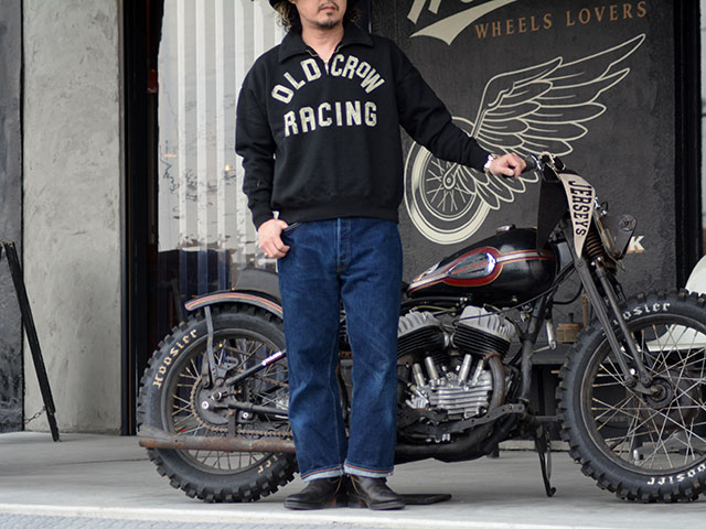 OLD CROW/オールドクロウ】2025SS「Half Zip Sweat”OLD CROW