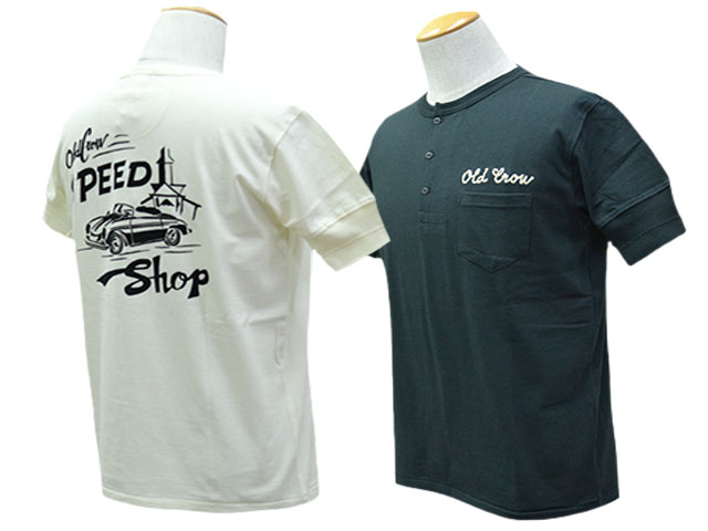 全2色【OLD CROW/オールドクロウ】2025SS「S/S Henry Neck Tee”O.C.S.S