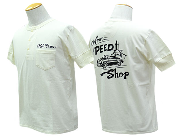 30% OFF)全2色【OLD CROW/オールドクロウ】2025SS「S/S Henry Neck Tee