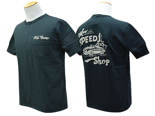 30% OFF)全2色【OLD CROW/オールドクロウ】2025SS「S/S Henry Neck Tee