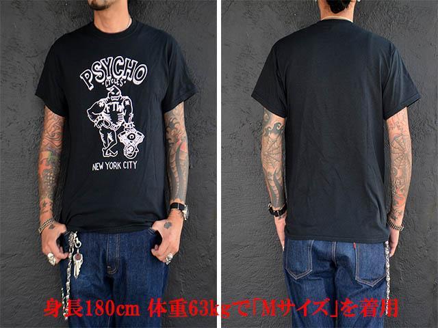 PSYCHO CYCLES/サイコサイクルス「Printed Crew Neck Tee”Shovel Head