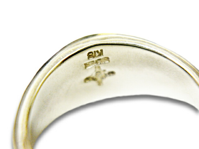 FIRST ARROW's/ファーストアローズ】「Oval Stamp Stand Ring with K18