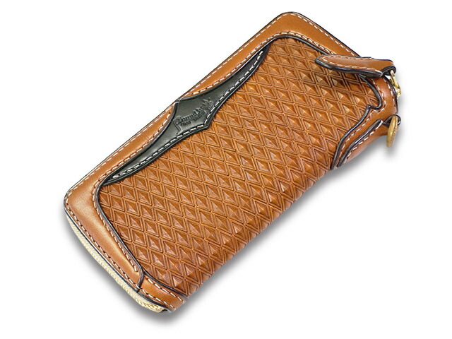 全2色【Round head/ラウンドヘッド】「Diamond Carving Round Zip