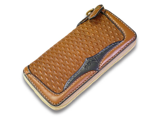 全2色【Round head/ラウンドヘッド】「Diamond Carving Round Zip