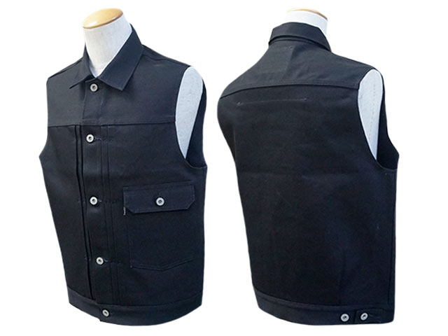全2色【RED TAiL/レッドテイル】「Cross Denim Vest”4th”/クロスデニム