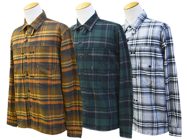 全3色【RED TAiL/レッドテイル】2024SS「Cross L/S Check Shirts