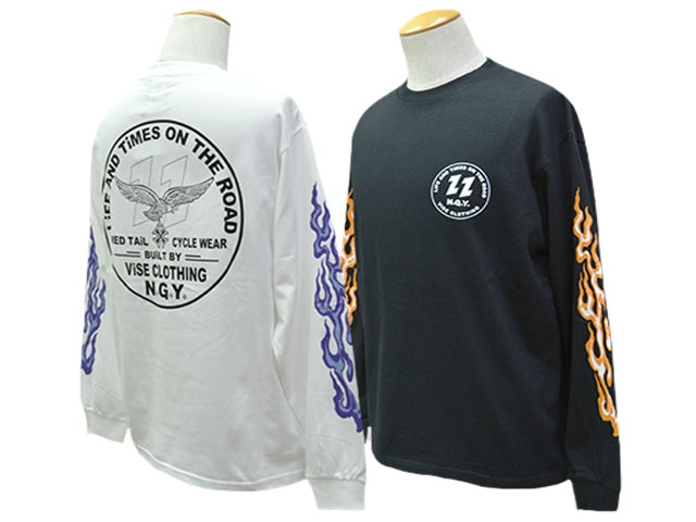 全2色【RED TAiL/レッドテイル】2025AW「V22-E L/S Tee/V22-Eロング