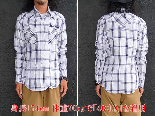 30% OFF)【SKULL FLIGHT/スカルフライト】2023SS「Riders Linen Check