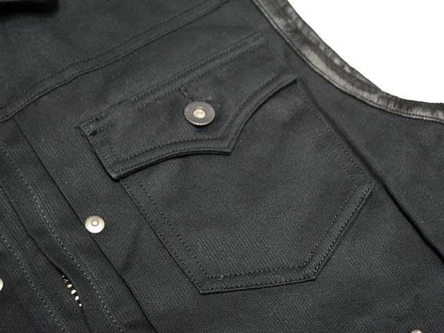 SKULL FLIGHT/スカルフライト「Hard Pique Riders Club Zip Vest”Stand