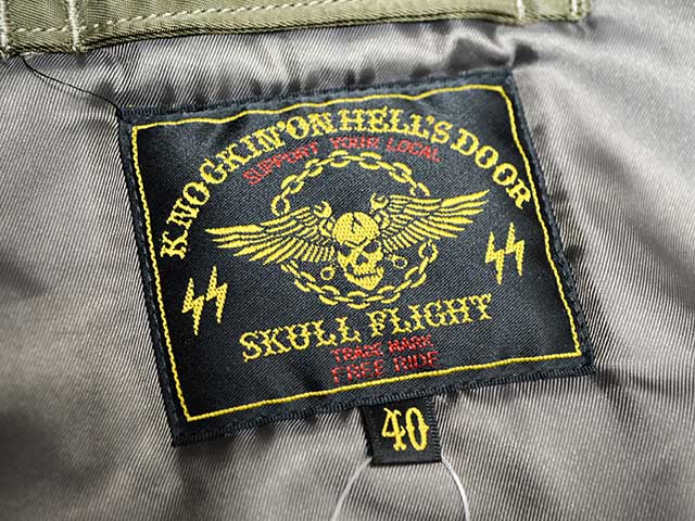 全2色【SKULL FLIGHT/スカルフライト】「Riders  N-3B”Reflecter”/ライダースN-3B”リフレクター”」(CALIFORNIA LINE/カリフォルニアライン/ウルフパック)