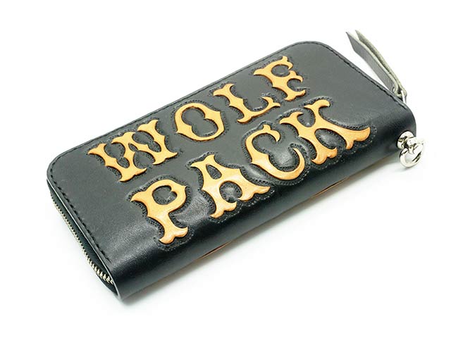 別注【SKULL FLIGHT/スカルフライト】「Carving Round Zip Wallet