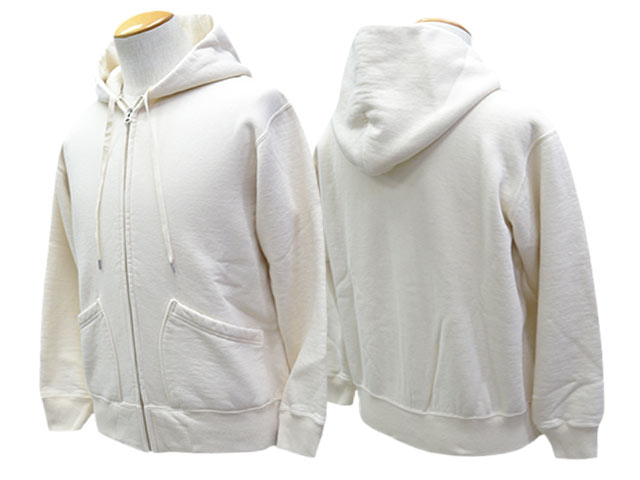 新品 ラッセルノ ジップ アップ ニット ビック フーディー ホワイト L 全3色【RAGGY CLOTHING/ラギークロージング】2025AW「Loopwheel Knit