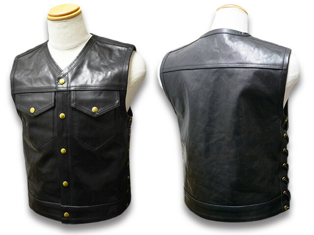 TISS CUSTOM LEATHERS/ティスカスタムレザーズ】「Motorcycle Club Vest”Type  G”/クラブベスト”タイプG”」(バイカー/WOLF PACK/ウルフパック) : tiss-vest-type-g : WOLF PACK  Yahooストア店 - 通販 - Yahoo!ショッピング