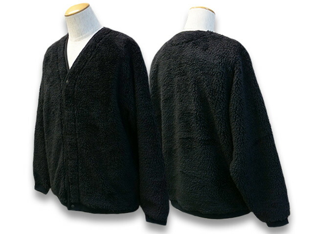 トロフィークロージング■MONOCHROMEボアフリースボタンジャケット 40L TROPHY CLOTHING(トロフィークロージング) ボアジャケット 