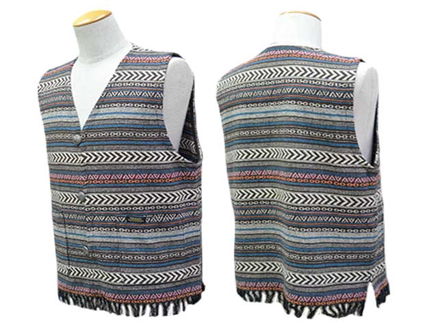 全3色【Vin&Age/ヴィン&エイジ】2026SS「Mexican Rug Vest/メキシカン