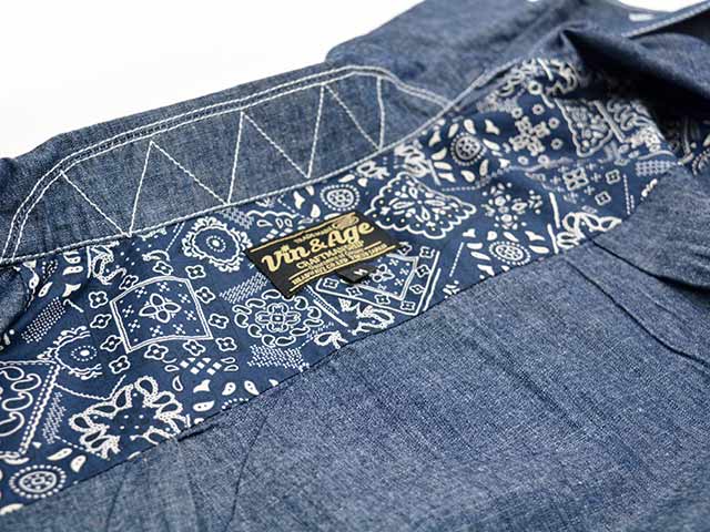 全2色【Vin&Age/ヴィン&エイジ】2026SS「Open Collar Chambray Shirts