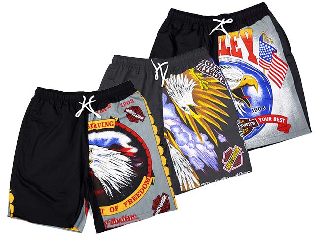 全3柄「H-D Bandana Easy Shorts/H-Dバンダナイージーショーツ」(STUP