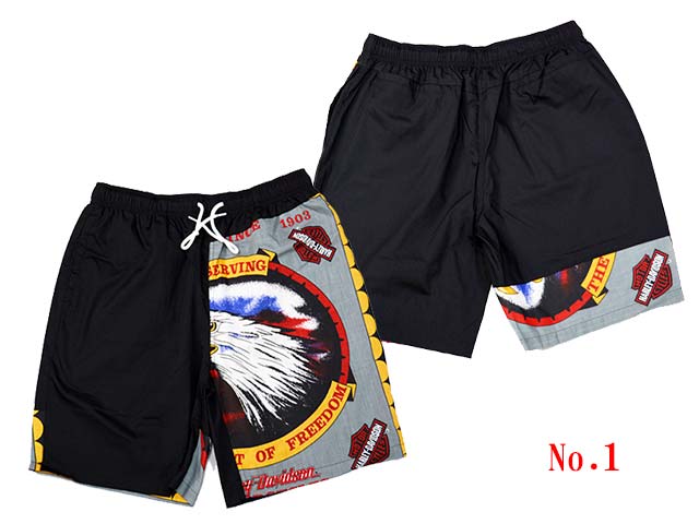 全3柄「H-D Bandana Easy Shorts/H-Dバンダナイージーショーツ」(STUP