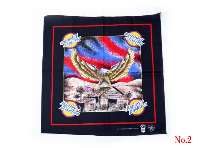 全2柄「90's H-D Vintage Bandana/90's H-Dヴィンテージバンダナ