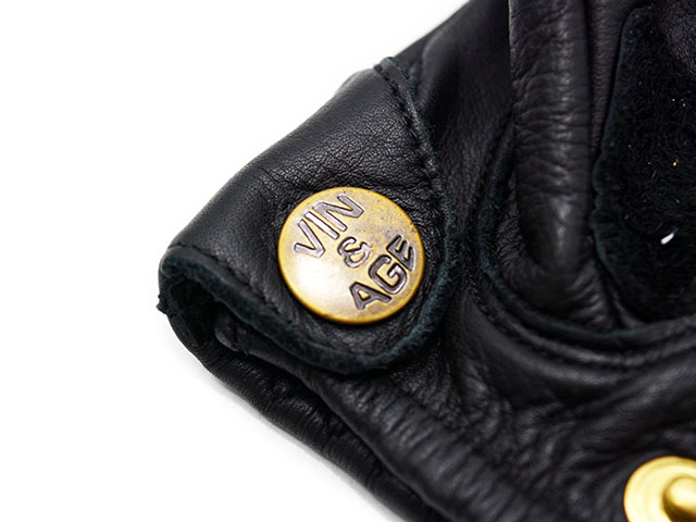 全2色【Vin&Age/ヴィン&エイジ】2026AW「Leather Short Glove”Bolt