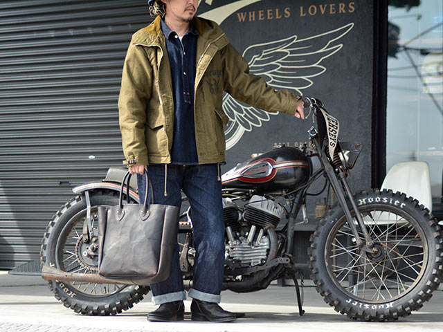 全2色【vasco/ヴァスコ】「Leather Old Tote Bag”Large”/レザー