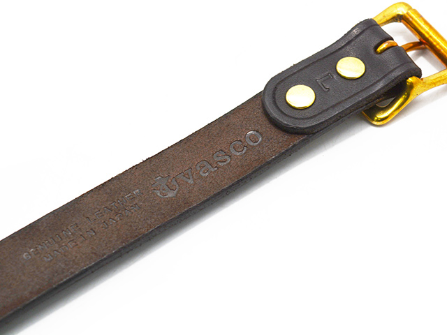 全2色【vasco/ヴァスコ】「Leather Garrison Belt”Narrow”/レザー