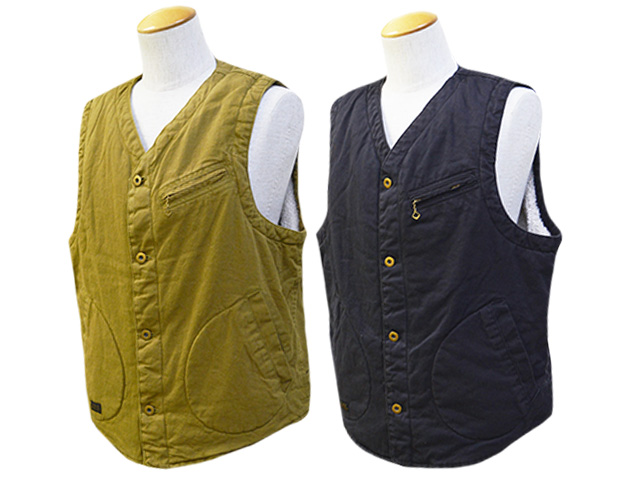 全2色【Vin&Age/ヴィン&エイジ】2024AW「Deck Boa Vest/デッキ