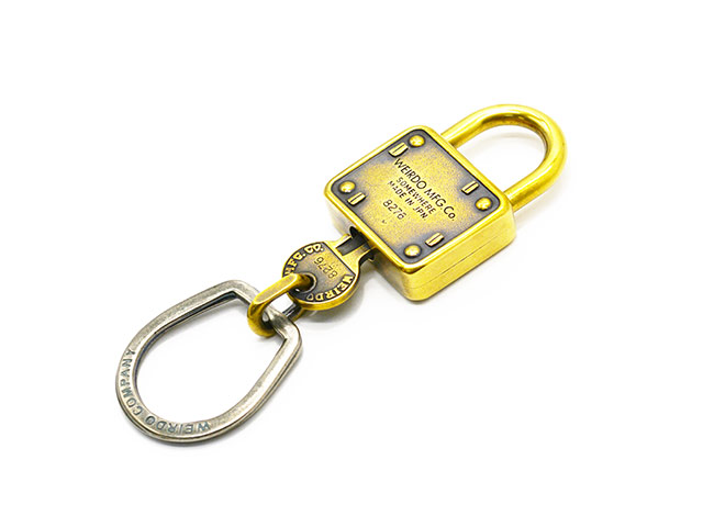 【WEIRDO JEWELRY/ウィアードジュエリー】「Padlock Key Chain/パドロックキーチェーン」(Brass)(ギャングスタービル/グラッドハンド/アメカジ/ウルフパック)  : wg-004b : WOLF PACK Yahooストア店 - 通販 - Yahoo!ショッピング