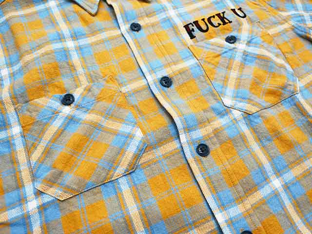 WEIRDO/ウィアード】2024SS「Check Shirts”FUCK U”/ロングスリーブ