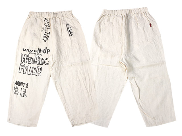ウィアード weirdo tikitiki easy pants イージーパンツ WEIRDO/ウィアード】2024SS「TIKITIKI Easy Pants/ティキティキ