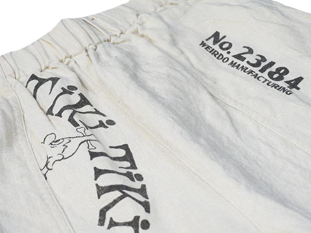 ウィアード weirdo tikitiki easy pants イージーパンツ WEIRDO/ウィアード】2024SS「TIKITIKI Easy Pants/ティキティキ