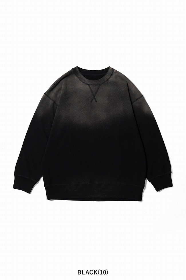 ポータークラシック Porter Classic ハンドワークお針子グラフィティピースコットンクルーネックスウェット H/W OHARIKO GRAFFITI PEACE COTTON CREWNECK PC-006の画像