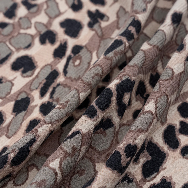 manipuri マニプリ ＜ウールシルクストールヘリンボーン織120