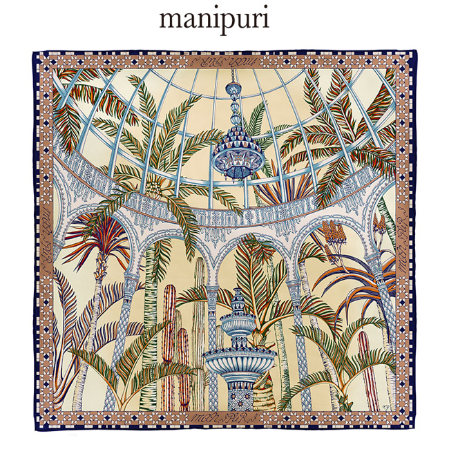 セール 30%OFF】【manipuri/ マニプリ】レザー付きシルク